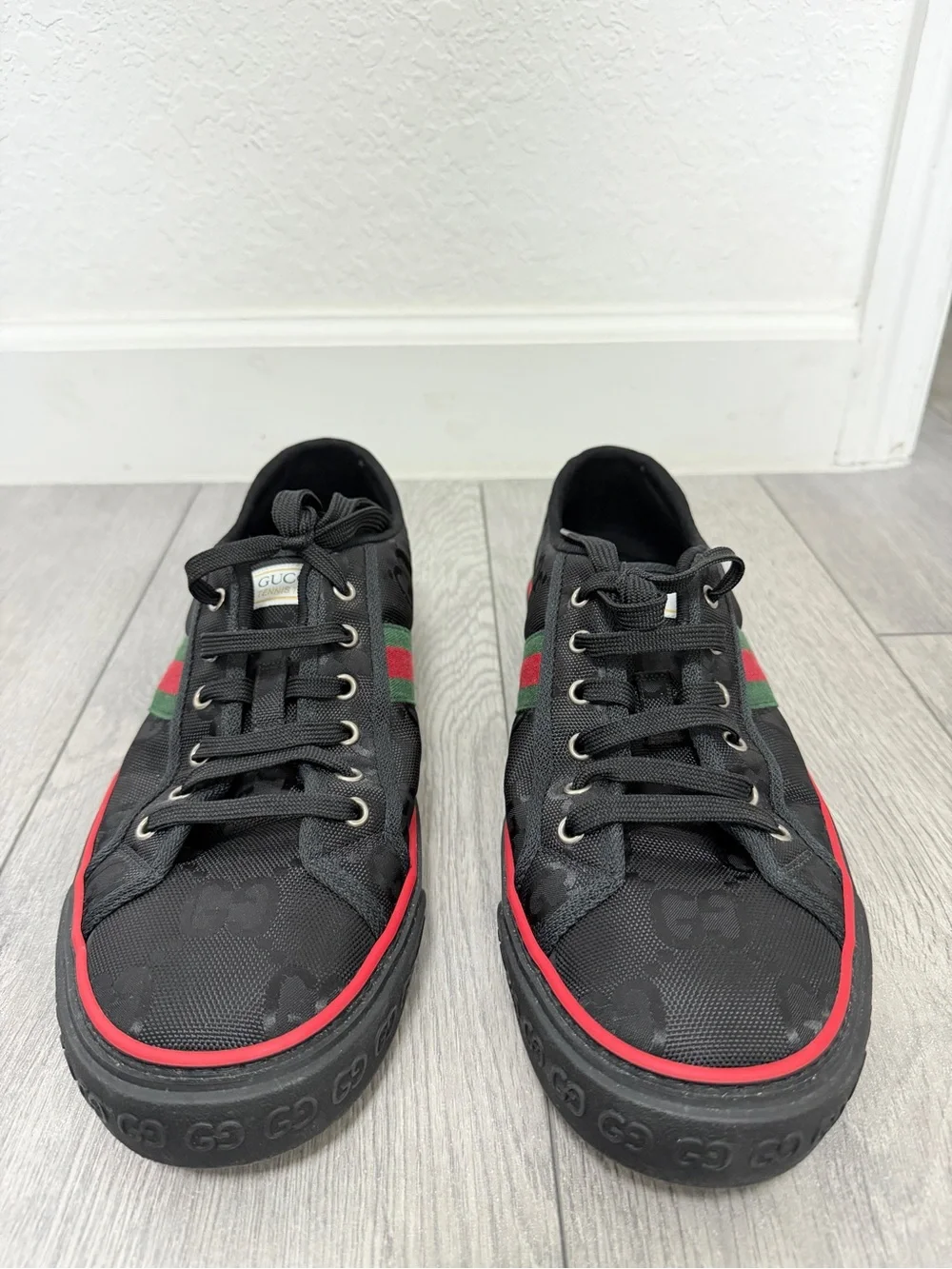 GUCCI Tennis 1977 'black Mini GG' MEN SIZE 12